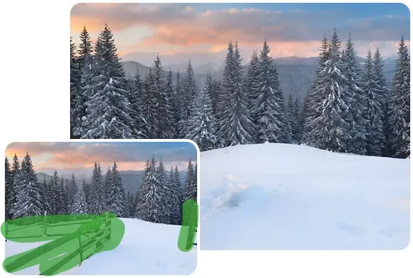 Multiple Scenes: Remove Unwanted Objects, People, Defects