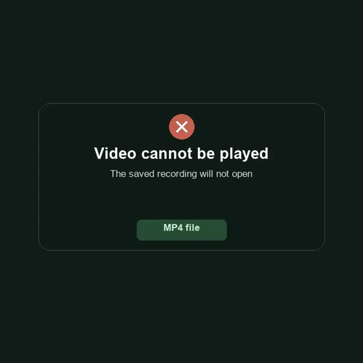 Sony video repair illustration: an unplayable file, the repair workflow and a continuous interview preview.