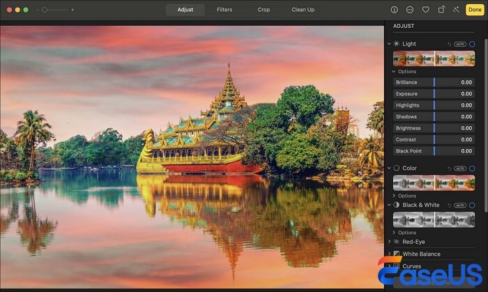 fine tune light adjustment