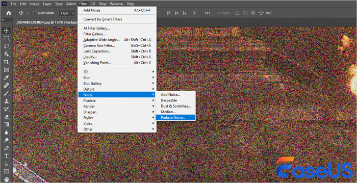 use the Reduce Noise filter